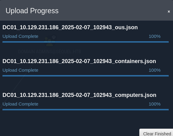 BloodHound data loaded successfully